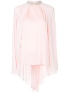 Dice Kayek Embellished Collar Blouse - Pink & Purple