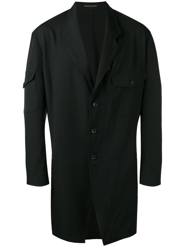 Yohji Yamamoto Sleeve Pocket Shirt Jacket - Black