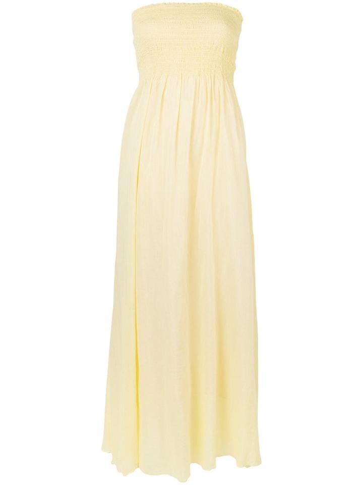 Forte Forte Strapless Maxi Dress - Yellow