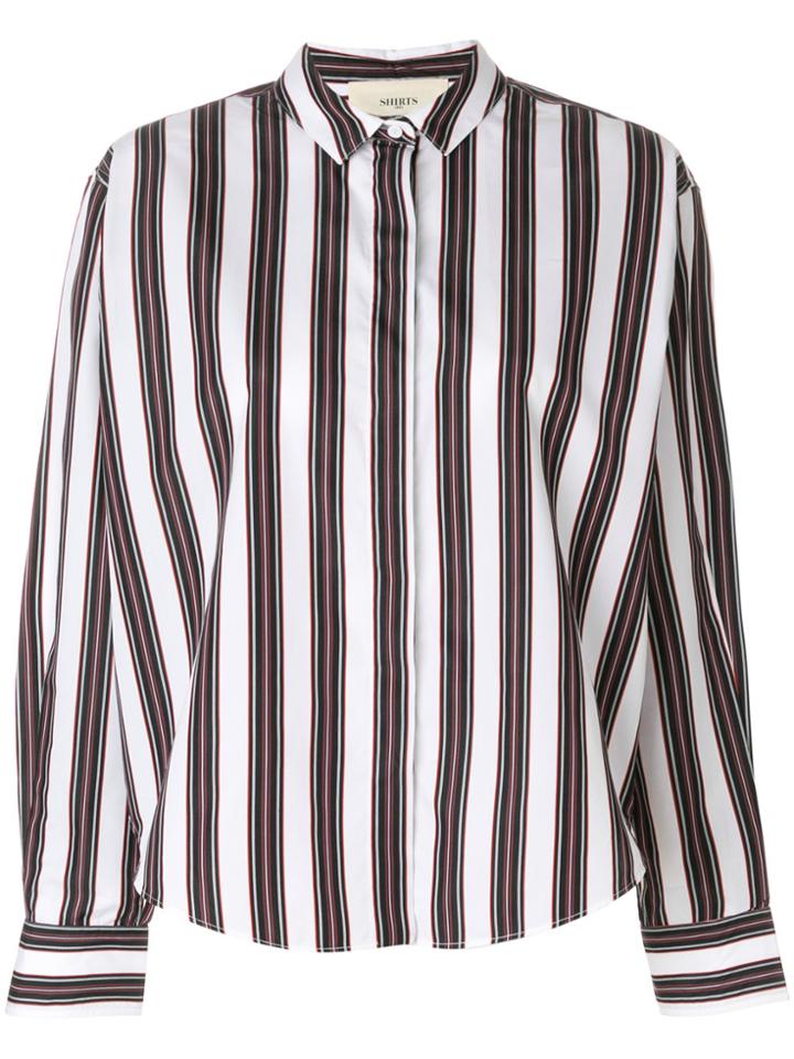 Ports 1961 Striped Fitted Shirt - White