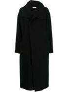 Plantation Concealed Front Coat - Black