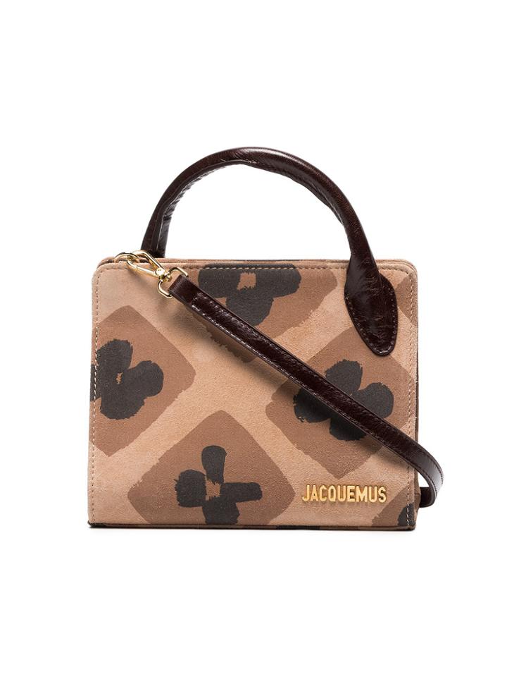 Jacquemus Brown Le Sac Bahia Mini Suede Tote Bag
