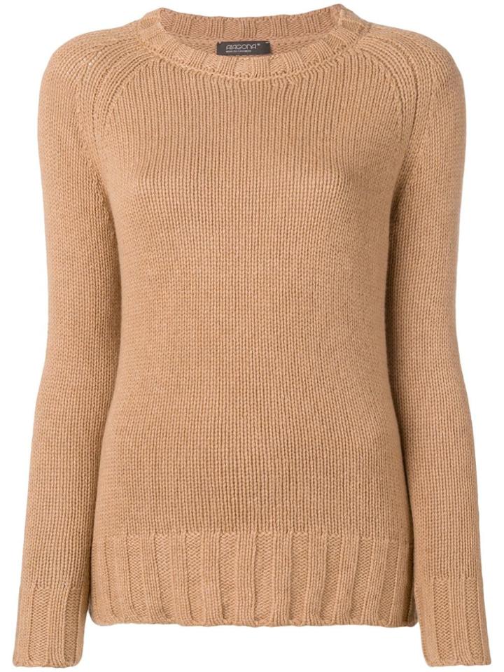 Aragona Cashmere Crew Neck Sweater - Neutrals