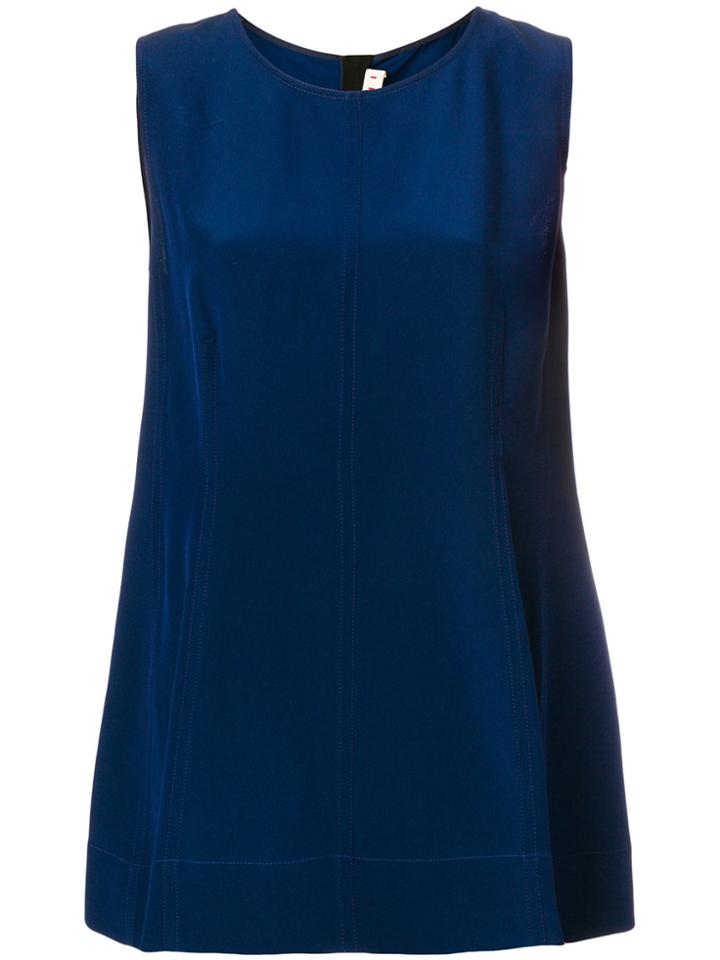 Marni Sleeveless Swing Blouse - Blue