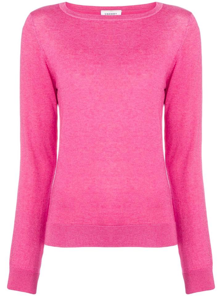 Snobby Sheep Bright Cashmere Jumper - Pink & Purple