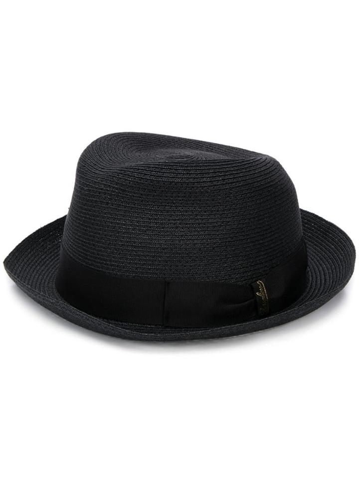 Borsalino Small Brim Hat - Black