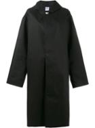 Vetements X Mackintosh Oversized Hooded Raincoat With Logo, Women's, Size: Small, Black, Cotton