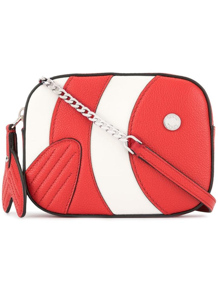 Tod's Heart-detail Shoulder Bag - Red
