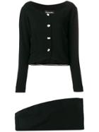 Chanel Vintage Collarless Suit Skirt - Black