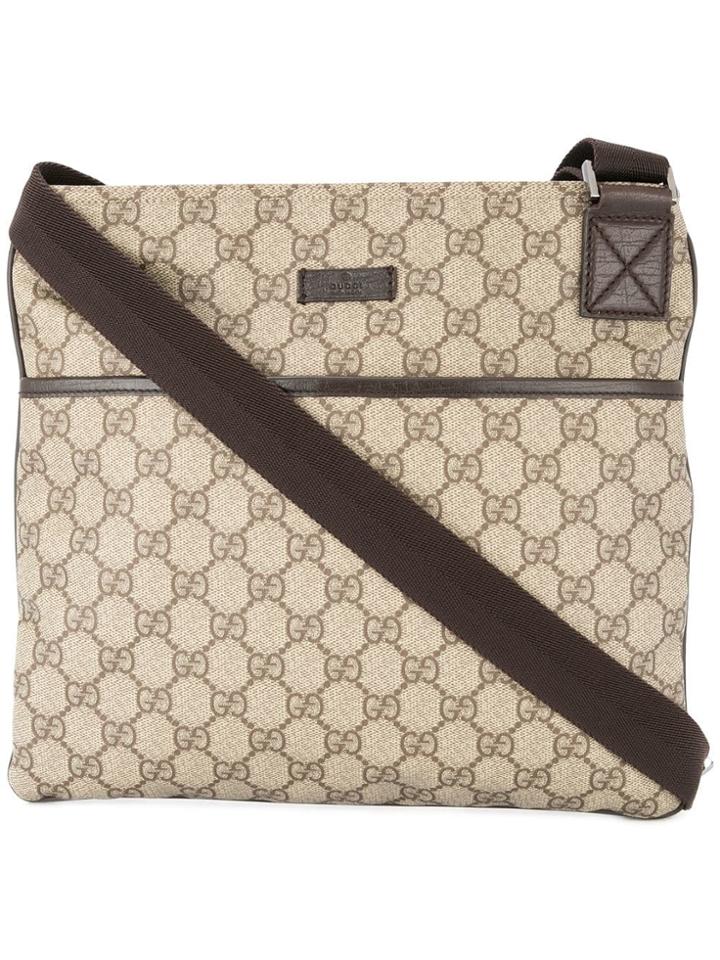 Gucci Vintage Gg Pattern Crossbody Shoulder Bag - Nude & Neutrals