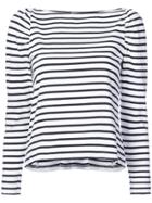 A.l.c. Striped Fitted Top - White