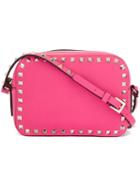 Valentino - Valentino Garavani 'rockstud' Crossbody Bag - Women - Calf Leather - One Size, Women's, Pink/purple, Calf Leather