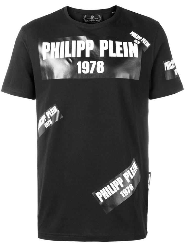 Philipp Plein Tape Logo T-shirt - Black