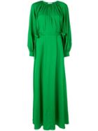 Layeur Bow-embellished Maxi Dress - Green