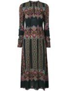 Etro Paisley Print Long Dress - Blue
