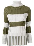 Pleats Please By Issey Miyake Ribbed Jumper - Green