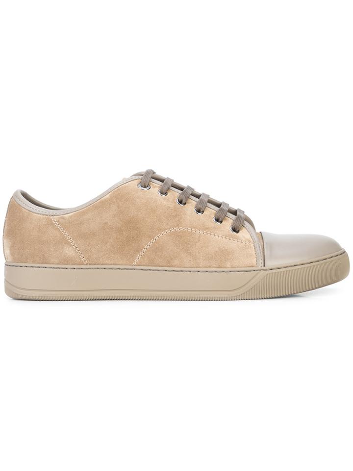 Lanvin Capped Toe Sneakers - Brown