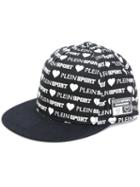Plein Sport - Allover Logo Print Cap - Women - Cotton - One Size, Black, Cotton