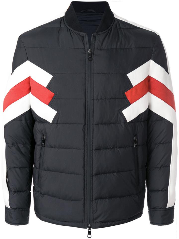 Neil Barrett Striped Padded Jacket - Black