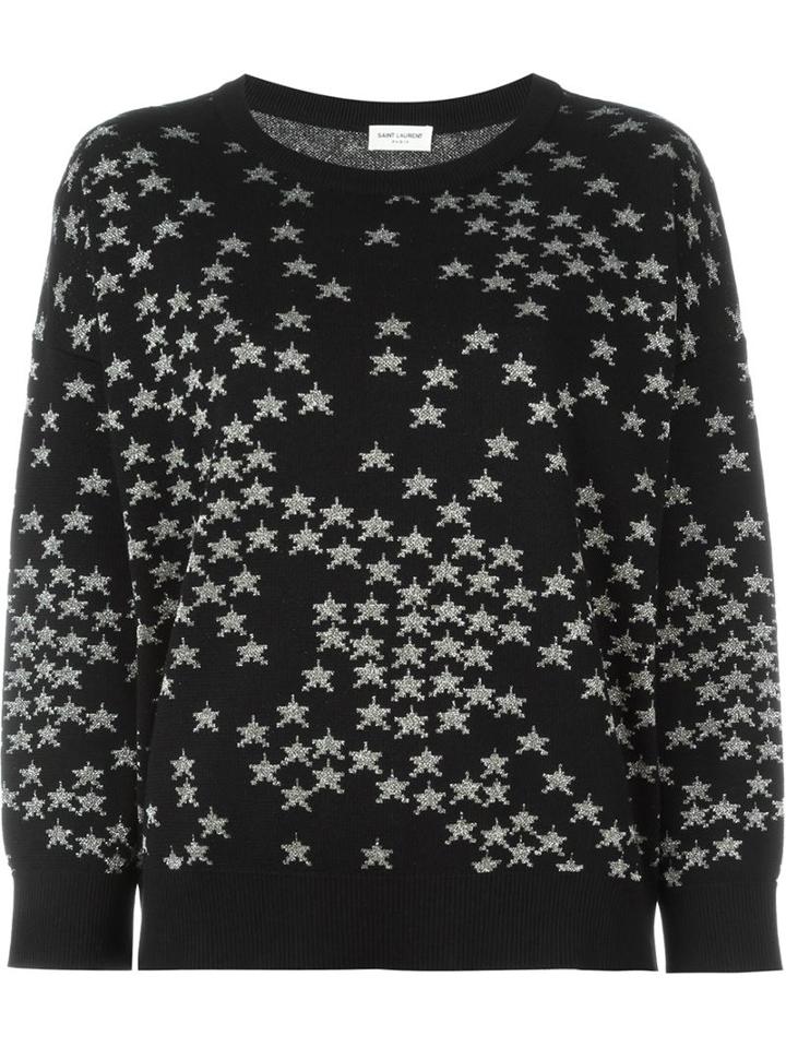 Saint Laurent Star Intarsia Sweater