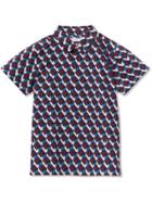Burberry Kids Teen Short-sleeve Geometric Print Cotton Shirt - Purple