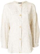 Giorgio Armani Pre-owned Floral Pattern Loose Jacket - Neutrals