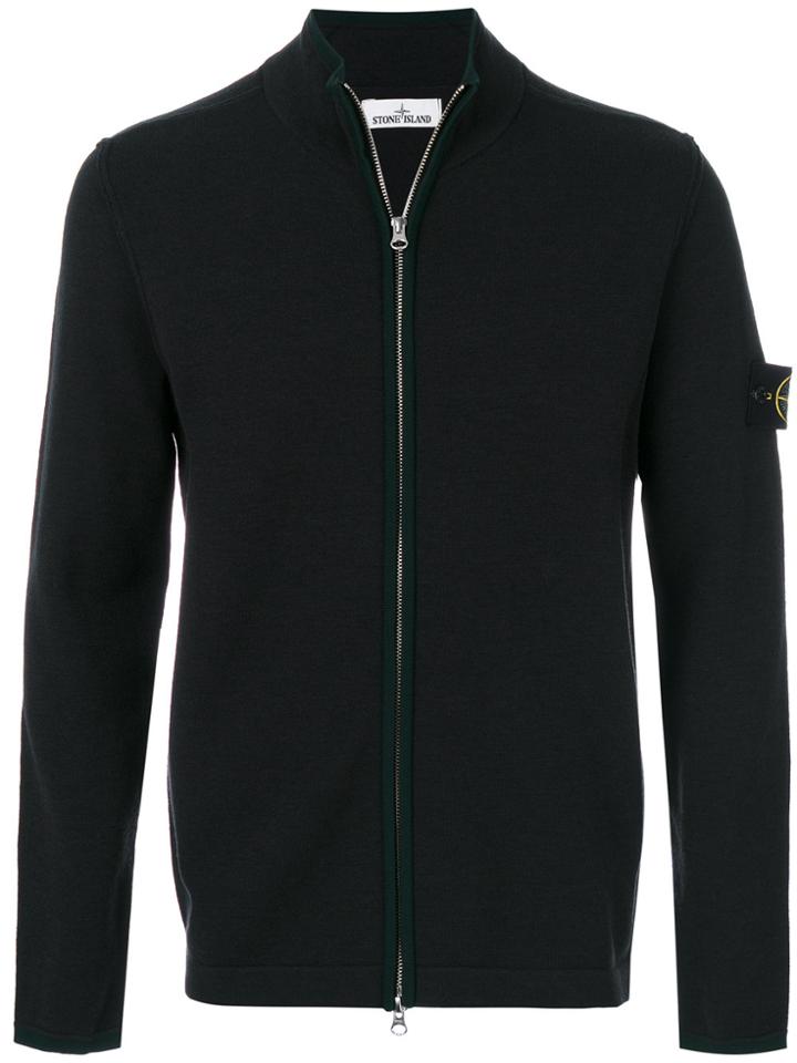 Stone Island Zipped Cardigan - Green