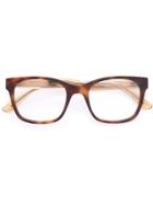 Bottega Veneta Eyewear Square Frame Glasses - Brown