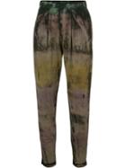 Raquel Allegra - Gradient Tapered Trousers - Women - Cotton/polyester - Xs, Cotton/polyester