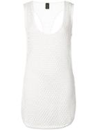 Alexandre Vauthier - Fishnet Tank Top - Women - Cotton/spandex/elastane/viscose - 2, White, Cotton/spandex/elastane/viscose