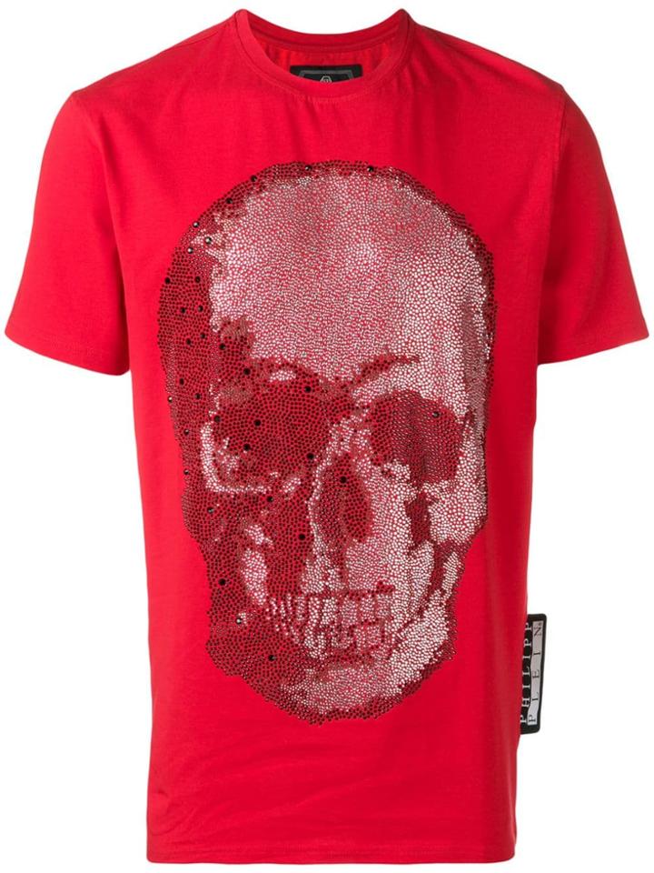 Philipp Plein Ss Skull T-shirt - Red