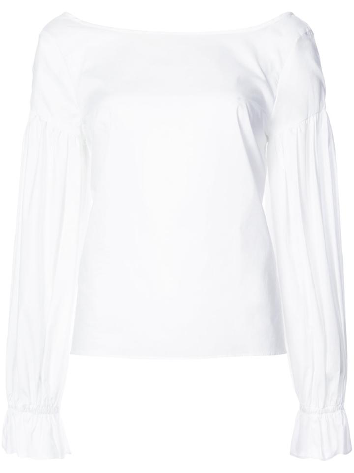 Milly Flared Sleeves Blouse - White