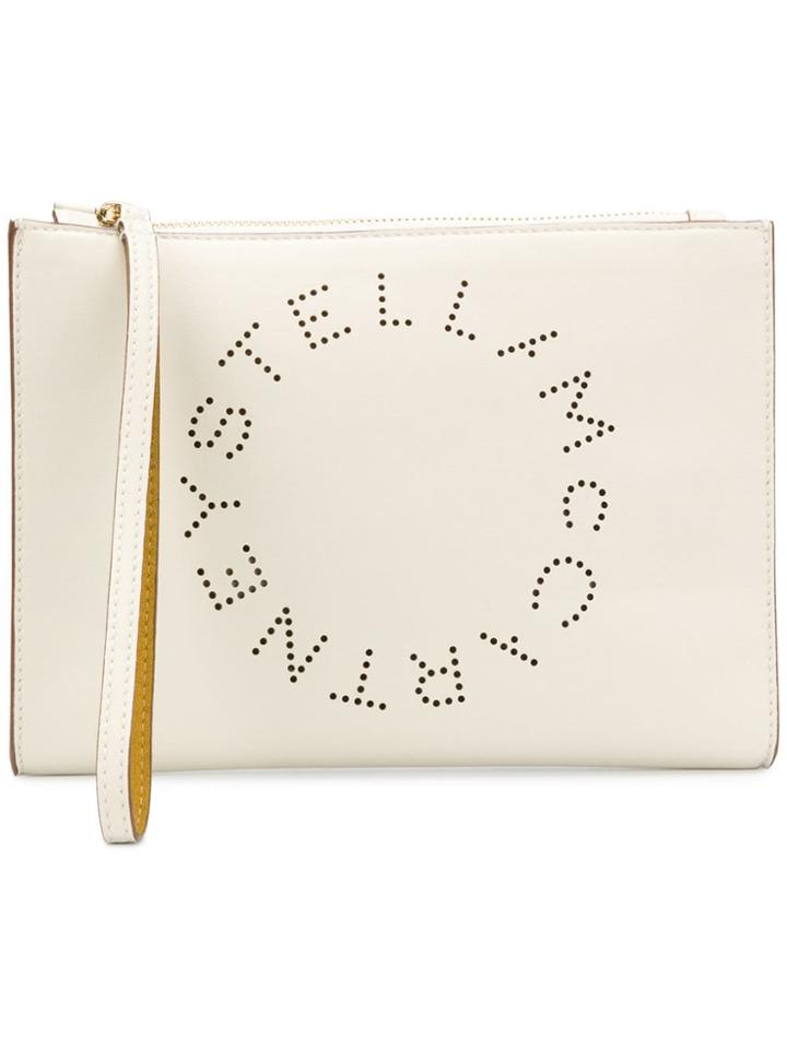 Stella Mccartney Stella Logo Pouch - Neutrals