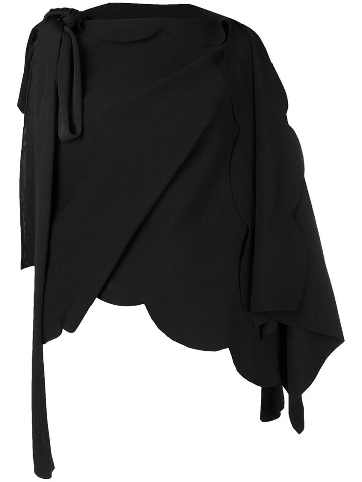 Valentino Wrap Around Asymmetric Top - Black