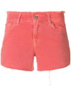 7 For All Mankind Denim Shorts - Pink & Purple
