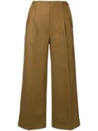 Chalayan Cropped Trousers - Nude & Neutrals