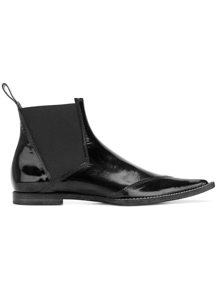 Haider Ackermann Pointed Toe Booties - Black