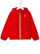 K Way Kids Logo Print Cagoule Jacket, Boy's, Size: 10 Yrs, Red