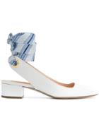 Rupert Sanderson Ankle Tie Sandals - White