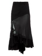 Haider Ackermann Asymmetric Layered Skirt - Black