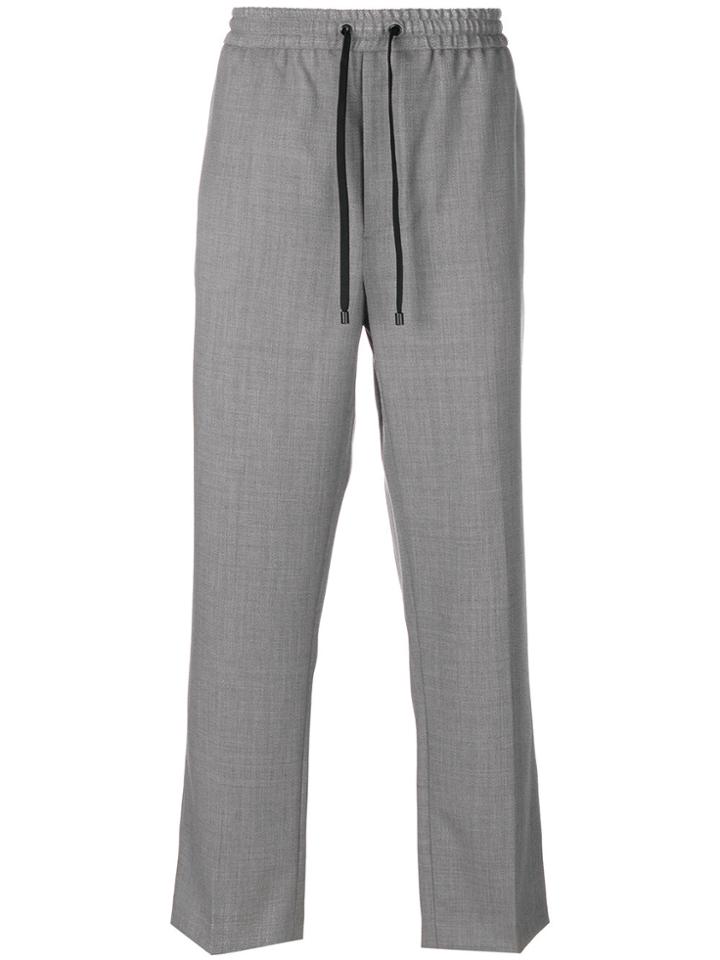 Ami Alexandre Mattiussi Elasticized Carrot Fit Trousers - Grey