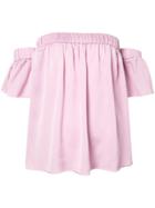 Milly Off The Shoulder Blouse - Pink & Purple