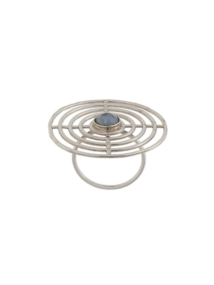 Charlotte Valkeniers Coil Centre-stone Ring - Silver