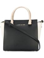 Lancaster - Block Panel Shoulder Bag - Women - Leather - One Size, Black, Leather