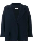 Alberto Biani Single-breasted Oversize Jacket - Blue