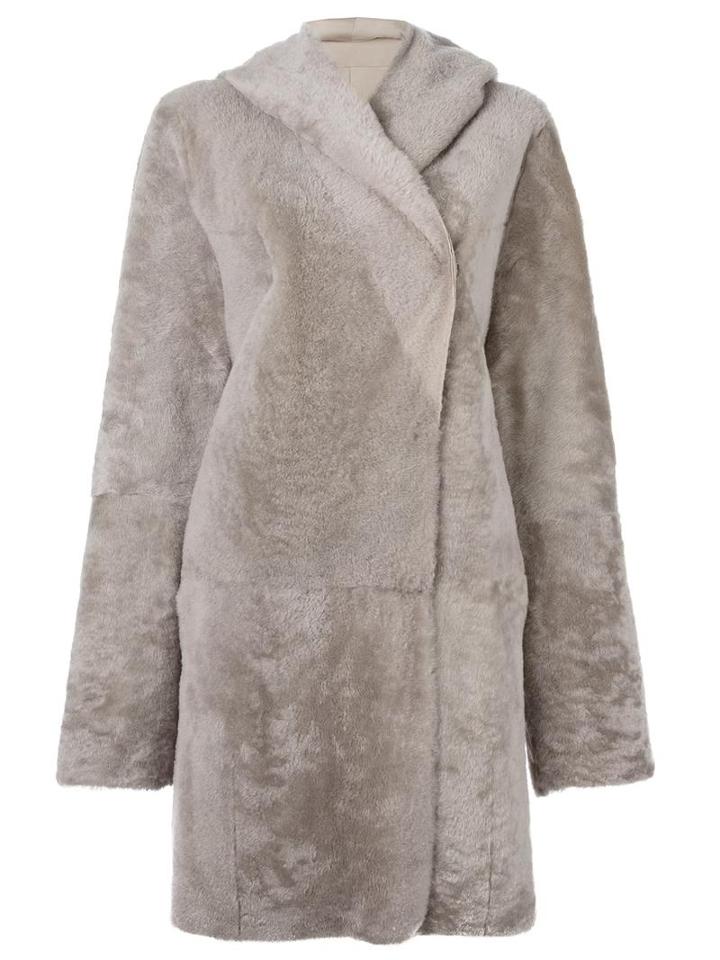Sylvie Schimmel 'cortina' Coat, Women's, Size: 38, Nude/neutrals, Lamb Fur/lamb Skin
