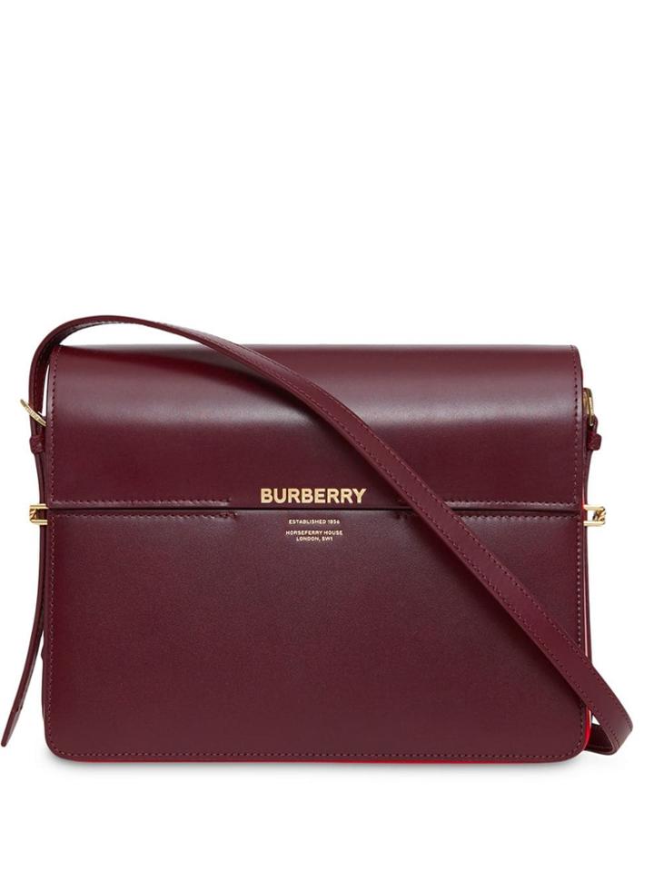 Burberry Large Leather Grace Bag - Red