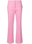 Boutique Moschino Cropped Tailored Trousers - Pink & Purple