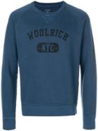 Woolrich Logo Print Sweatshirt - Blue
