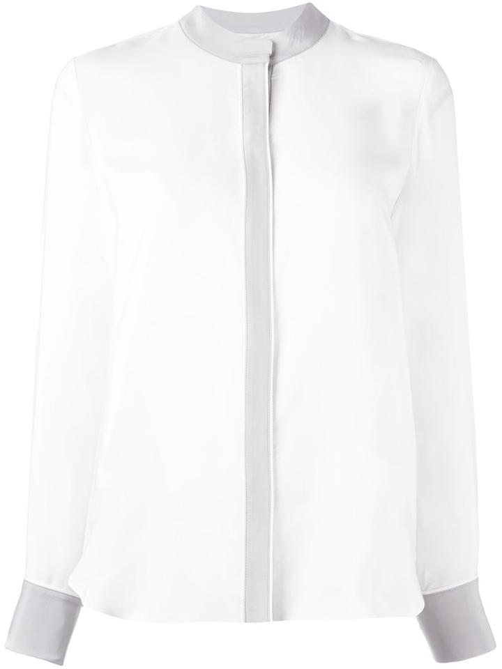 Frame Denim Contrast Trim Button Down Shirt